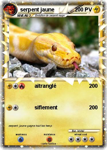 Pokemon serpent jaune