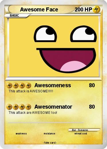 Pokemon Awesome Face
