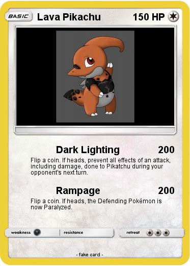 Pokemon Lava Pikachu