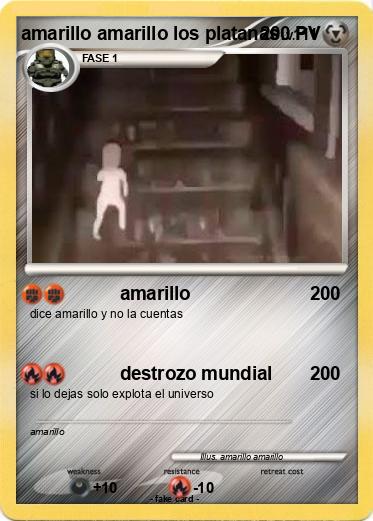 Pokemon amarillo amarillo los platanas