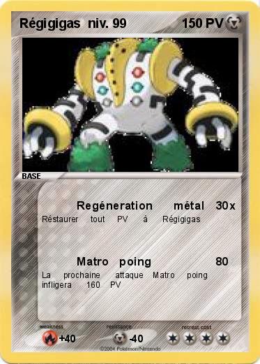 Pokemon Régigigas  niv. 99                                             