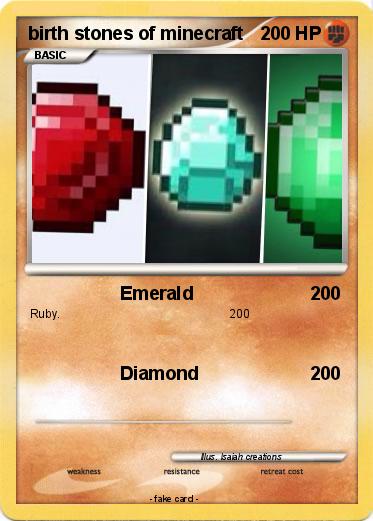 Pokemon birth stones of minecraft