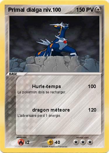 Pokemon Primal dialga niv.100