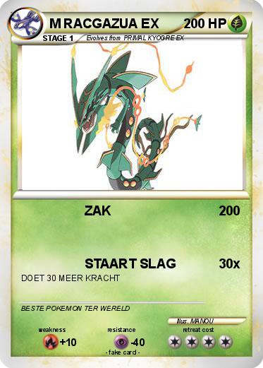 Pokemon M RACGAZUA EX