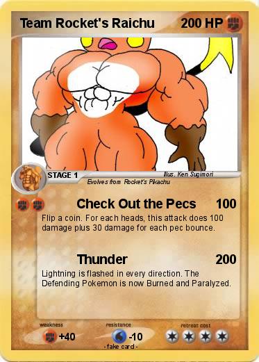 Pokemon Team Rocket's Raichu