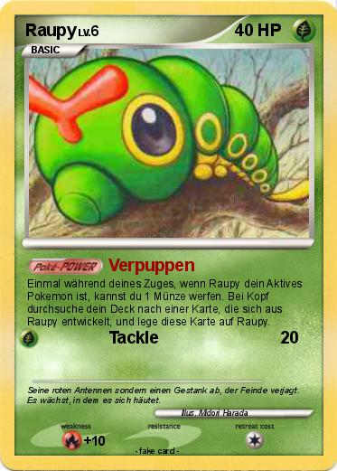 Pokemon Raupy