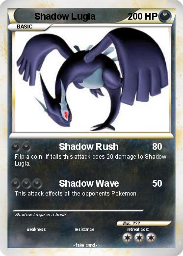 Pokemon Shadow Lugia