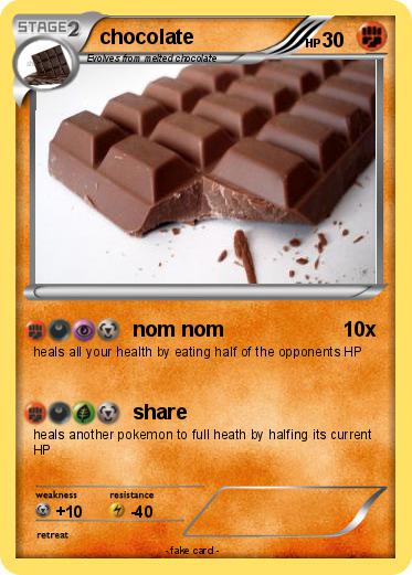 Pokemon chocolate