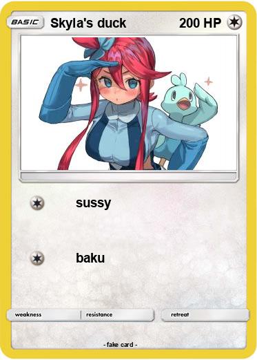 Pokemon Skyla's duck