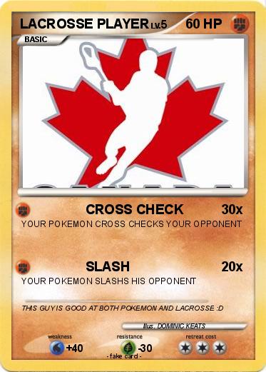 Pokemon LACROSSE PLAYER