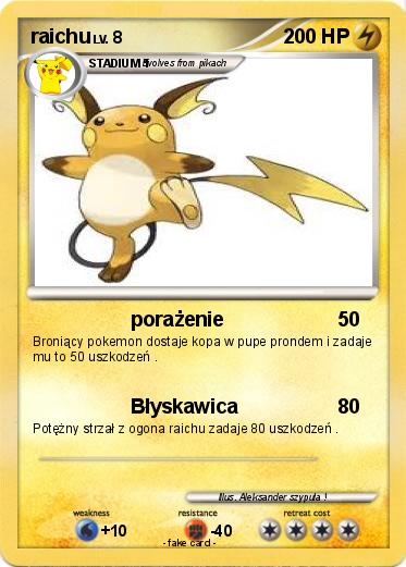 Pokemon raichu