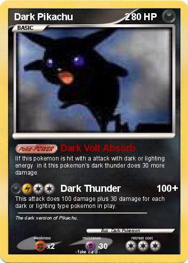 Pokemon Dark Pikachu                    2