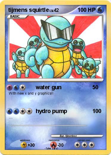 Pokemon tijmens squirtle
