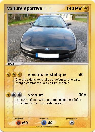 Pokemon voiture sportive