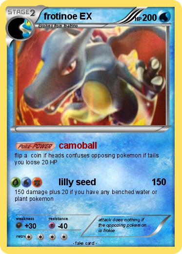 Pokemon frotinoe EX