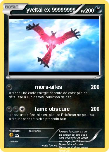 Pokemon yveltal ex 99999999