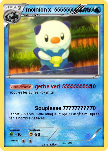 Pokemon moinion x  555555555555555