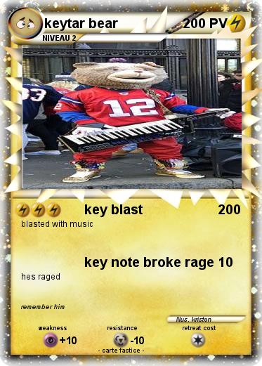 Pokemon keytar bear