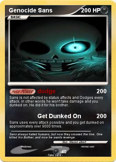 Pokemon Genocide Sans