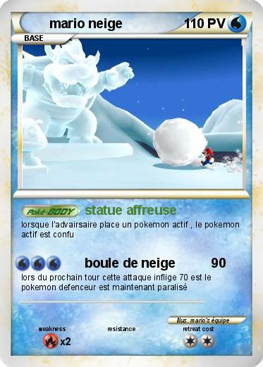 Pokemon mario neige
