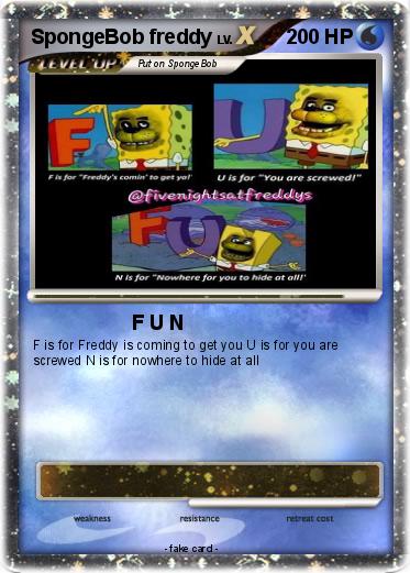 Pokemon SpongeBob freddy