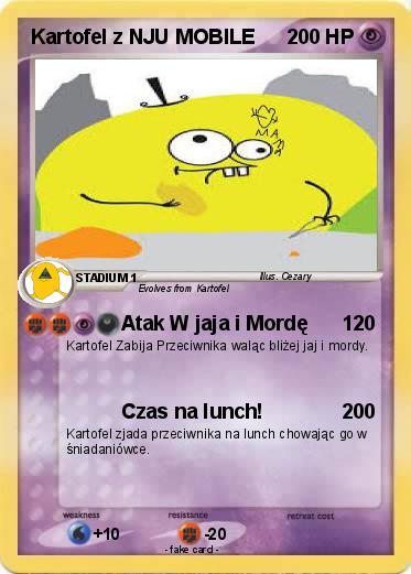 Pokemon Kartofel z NJU MOBILE