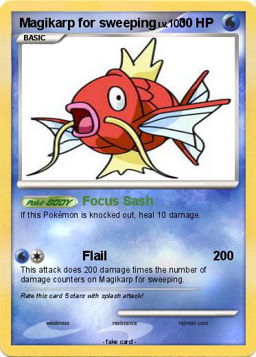 Pokemon Magikarp for sweeping
