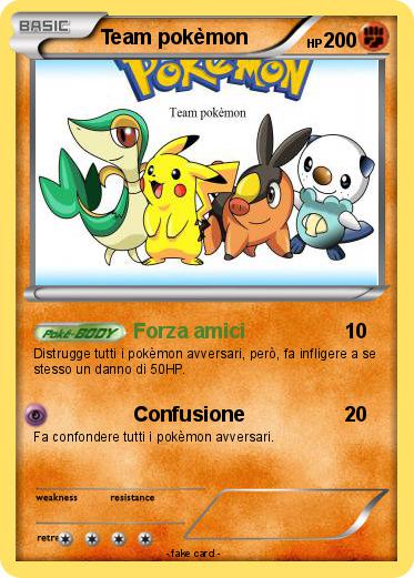 Pokemon Team pokèmon