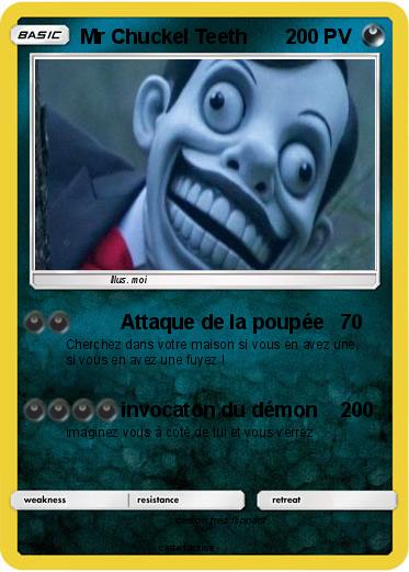 Pokemon Mr Chuckel Teeth