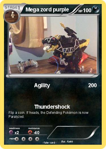 Pokemon Mega zord purple