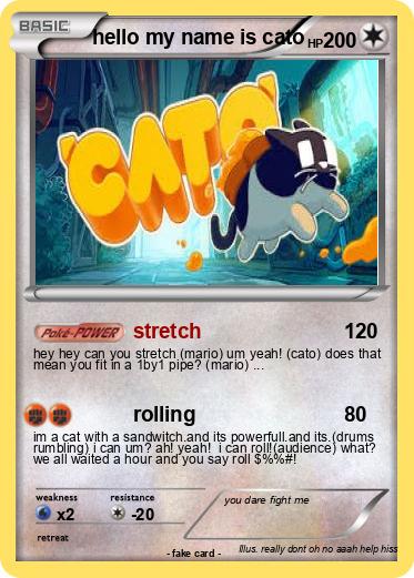 Pokemon hello my name is cato
