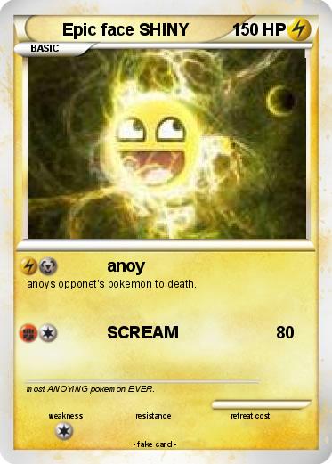 Pokemon Epic face SHINY