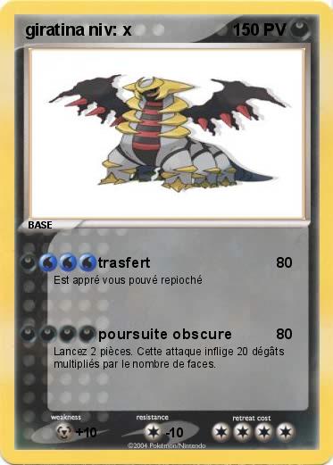 Pokemon giratina niv: x