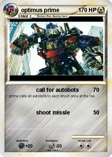 Pokemon optimus prime