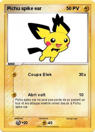 Pokemon Pichu spike ear 