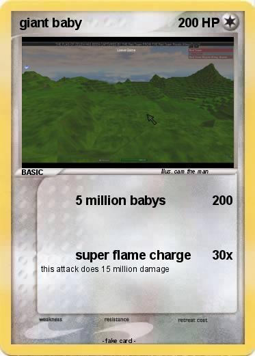 Pokemon giant baby