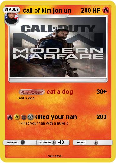 Pokemon call of kim jon un