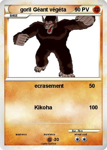 Pokemon goril Géant végéta