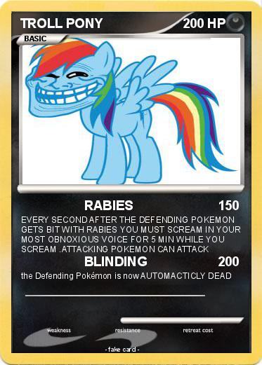 Pokemon TROLL PONY
