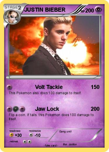 Pokemon JUSTIN BIEBER