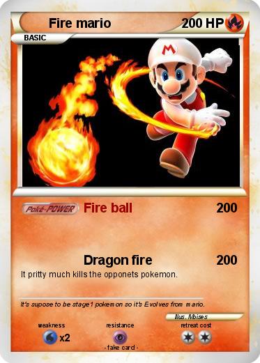Pokemon Fire mario