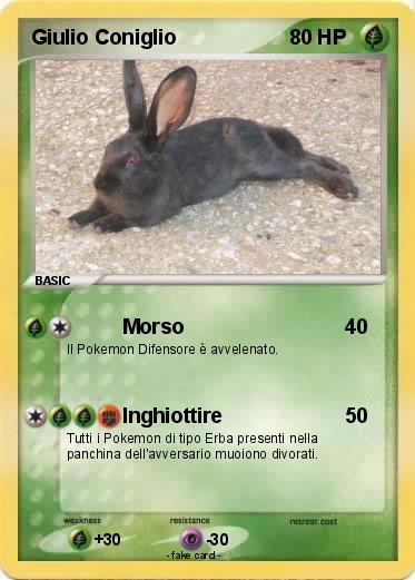 Pokemon Giulio Coniglio