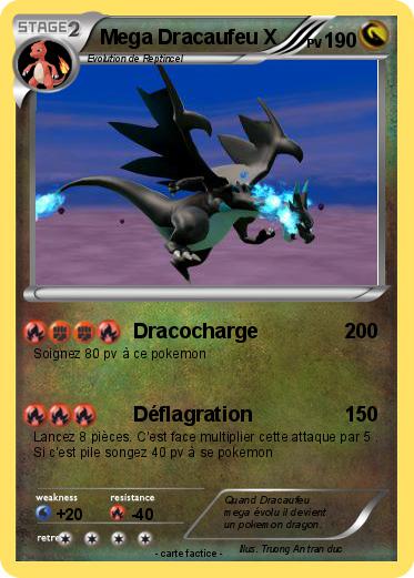 Pokemon Mega Dracaufeu X