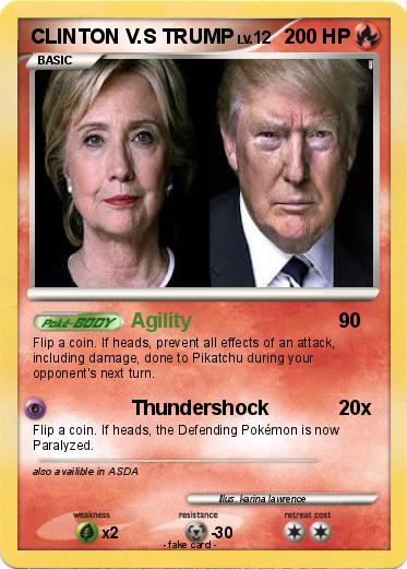 Pokemon CLINTON V.S TRUMP