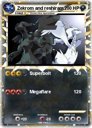 Pokemon Zekrom and reshiram