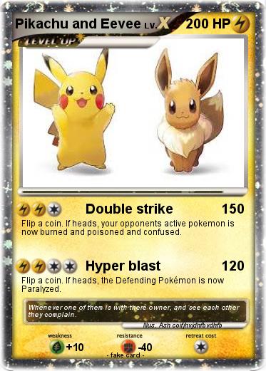 Pokemon Pikachu and Eevee