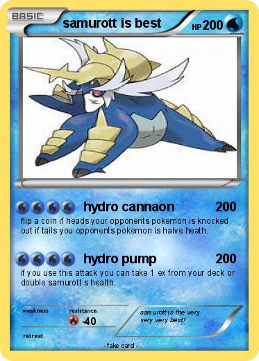 Pokemon samurott is best