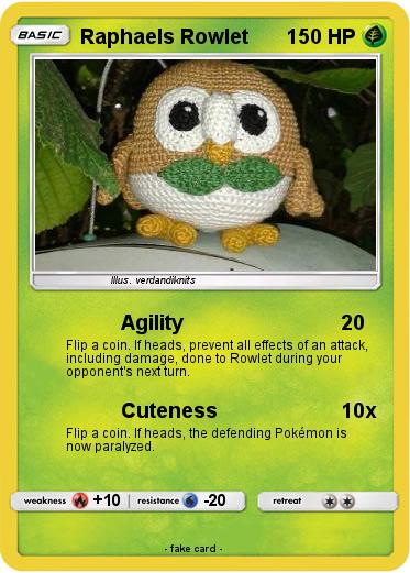 Pokemon Raphaels Rowlet
