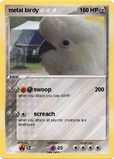 Pokemon metal birdy
