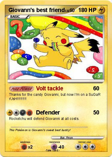 Pokemon Giovann's best friend